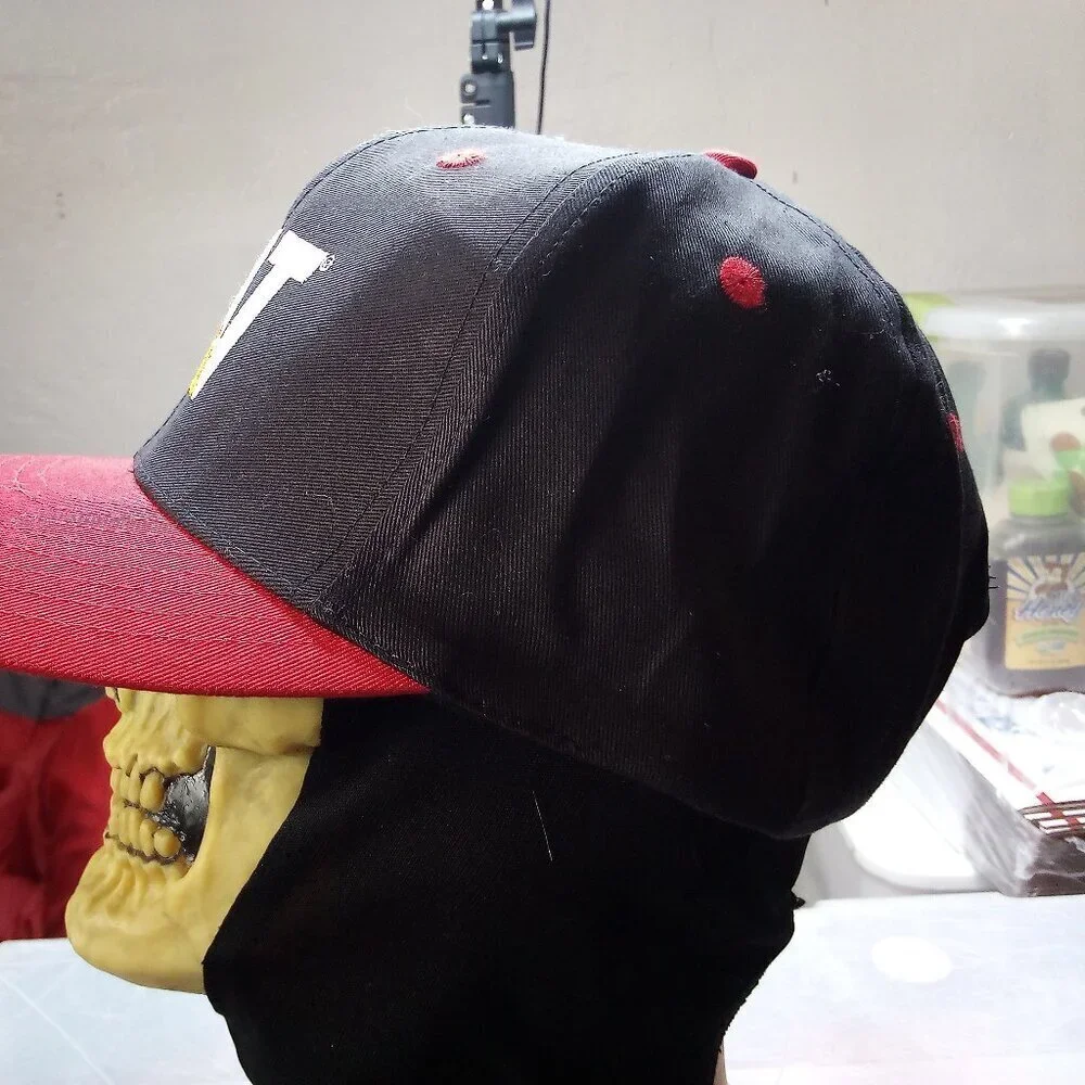Vintage CAT Caterpillar Two Tone Snap Back Hat Cap